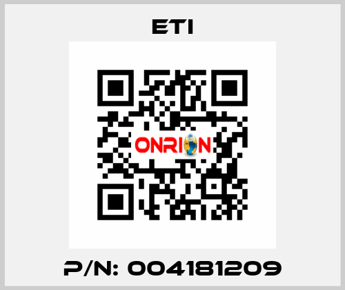 P/N: 004181209 Eti