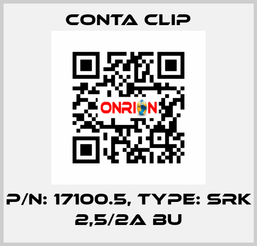 P/N: 17100.5, Type: SRK 2,5/2A BU Conta Clip