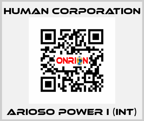 Arioso Power I (Int) Human Corporation