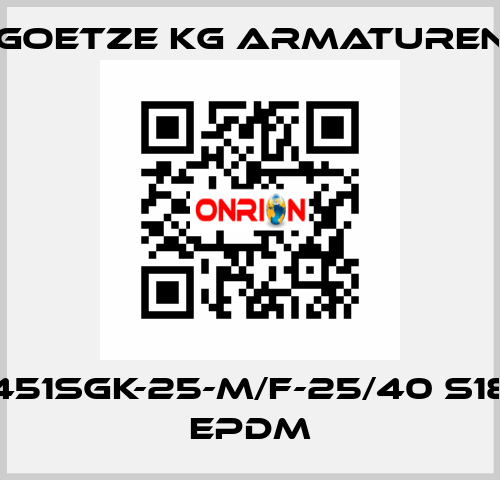 451sGK-25-m/f-25/40 S18 EPDM Goetze KG Armaturen