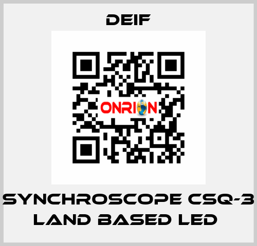 SYNCHROSCOPE CSQ-3 LAND BASED LED  Deif