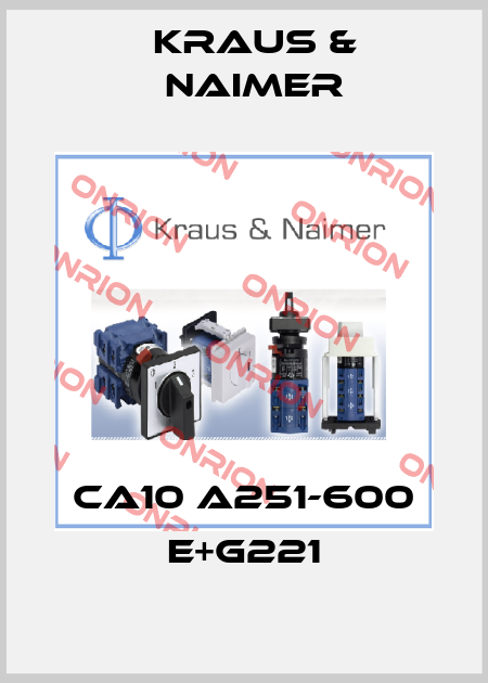 CA10 A251-600 E+G221 Kraus & Naimer