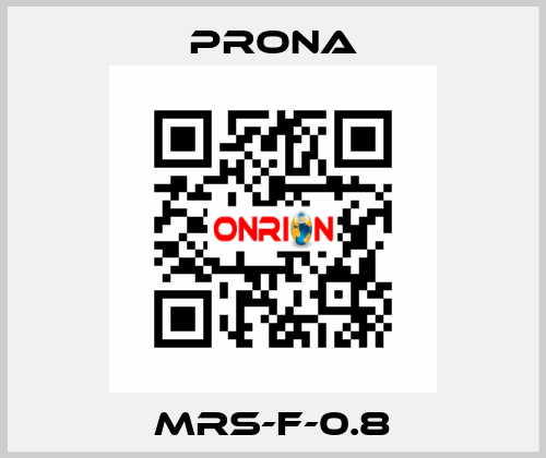 MRS-F-0.8 Prona