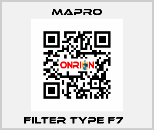 Filter type F7   Mapro