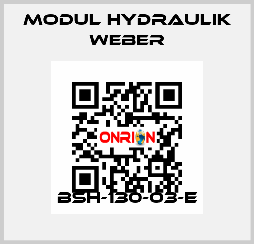 BSH-130-03-E MODUL HYDRAULIK WEBER