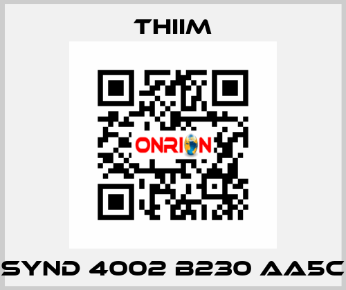 SYND 4002 B230 AA5C Thiim