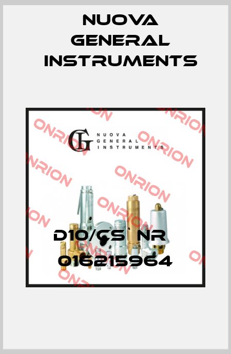D10/CS  Nr   016215964 Nuova General Instruments