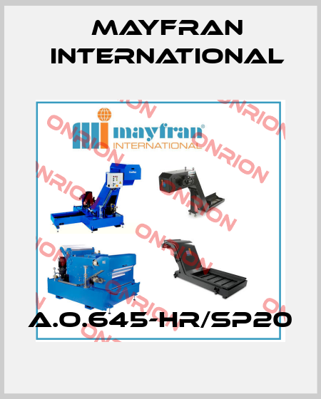 A.O.645-HR/SP20 Mayfran International