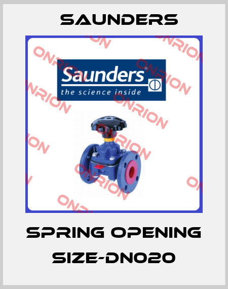 Spring Opening Size-DN020 Saunders