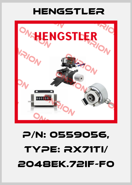 p/n: 0559056, Type: RX71TI/ 2048EK.72IF-F0 Hengstler