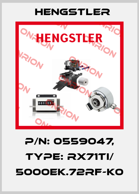 p/n: 0559047, Type: RX71TI/ 5000EK.72RF-K0 Hengstler