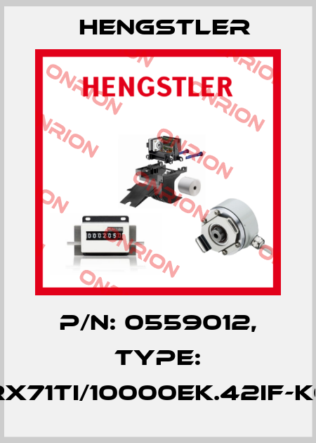 p/n: 0559012, Type: RX71TI/10000EK.42IF-K0 Hengstler