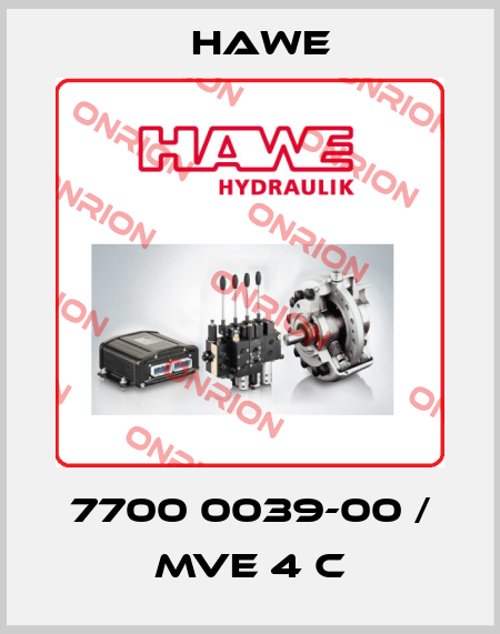 7700 0039-00 / MVE 4 C Hawe
