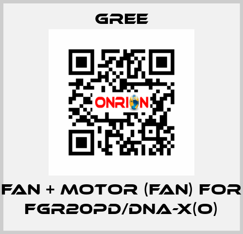 Fan + motor (fan) for FGR20Pd/DNa-X(O) Gree