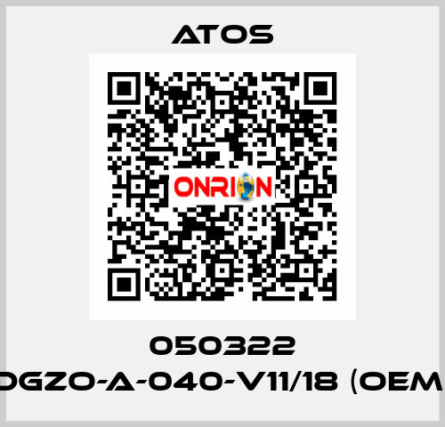 050322 DGZO-A-040-V11/18 (OEM) Atos