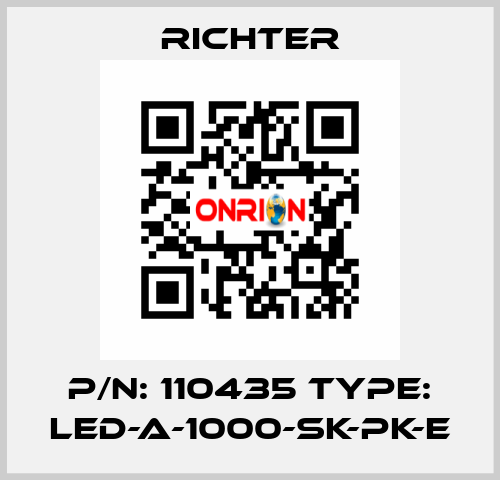 p/n: 110435 type: LED-A-1000-SK-PK-E RICHTER