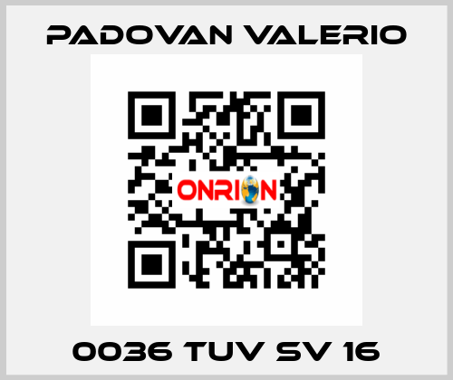 0036 TUV SV 16 PADOVAN VALERIO