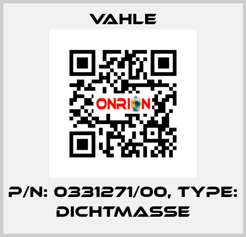 P/n: 0331271/00, Type: DICHTMASSE Vahle