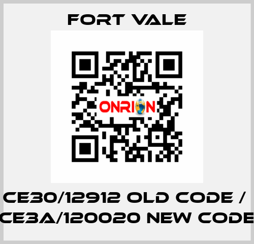 CE30/12912 old code /  CE3A/120020 new code Fort Vale