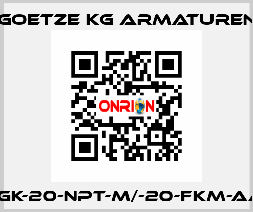 810SGK-20-NPT-M/-20-FKM-AA3-16 Goetze KG Armaturen