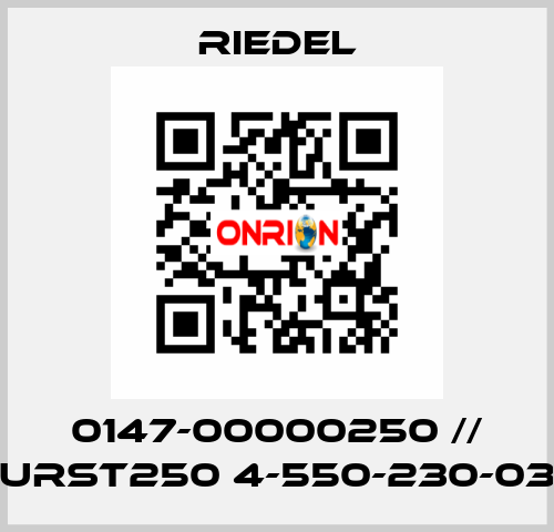 0147-00000250 // URST250 4-550-230-03 Riedel