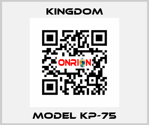 Model KP-75 Kingdom