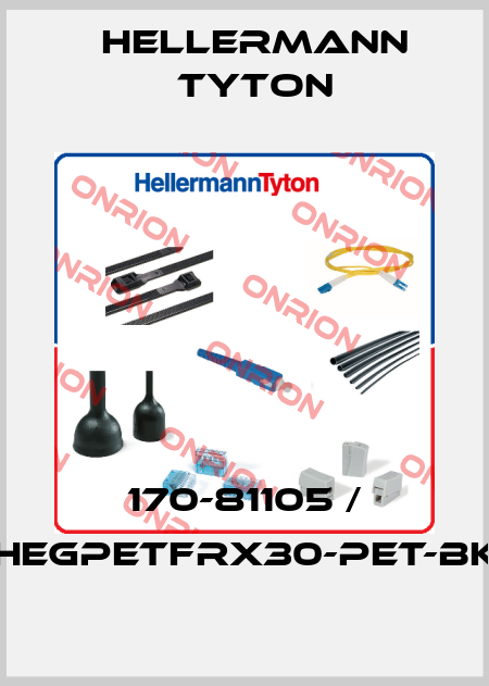 170-81105 / HEGPETFRX30-PET-BK Hellermann Tyton