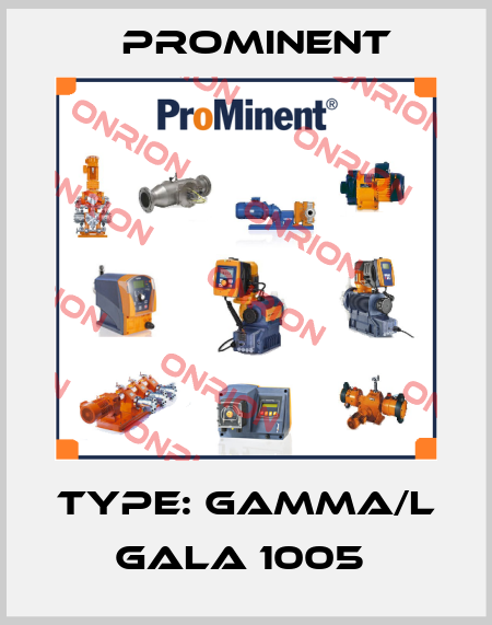 Type: gamma/L GALa 1005  ProMinent