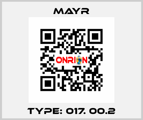 Type: 017. 00.2 Mayr