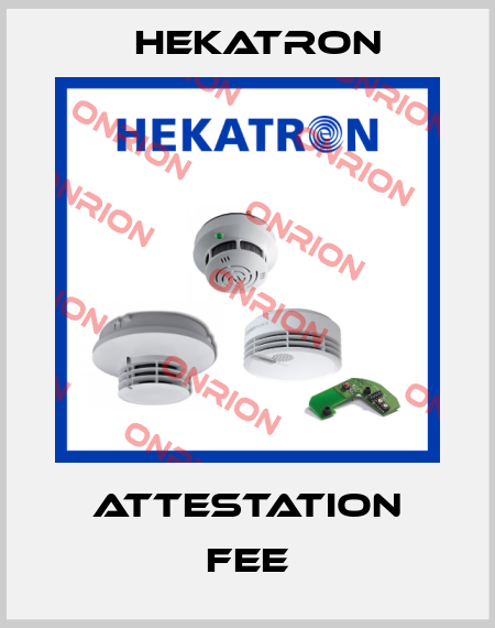 Attestation fee Hekatron
