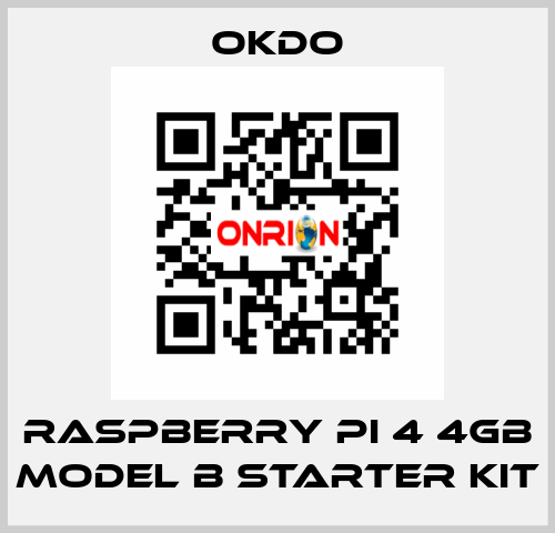 Raspberry Pi 4 4GB Model B Starter Kit Okdo