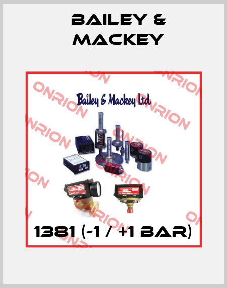 1381 (-1 / +1 Bar) Bailey & Mackey