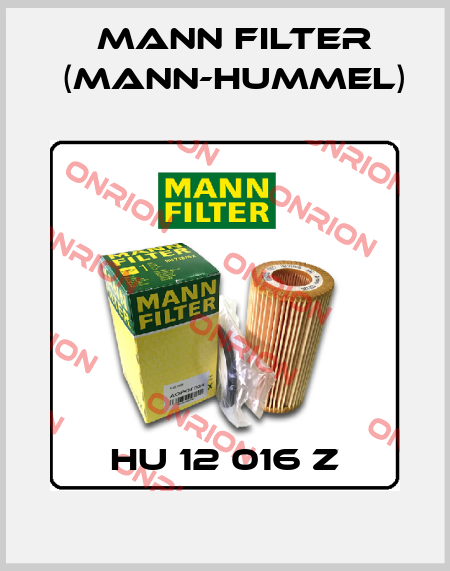 HU 12 016 z Mann Filter (Mann-Hummel)