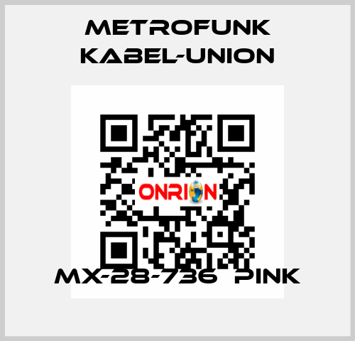 MX-28-736  pink METROFUNK KABEL-UNION