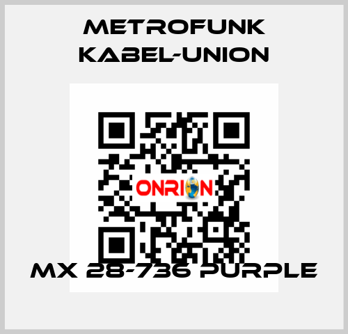 MX 28-736 purple METROFUNK KABEL-UNION