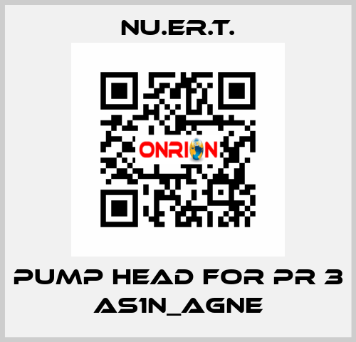 pump head for PR 3 AS1N_AGNE NU.ER.T.