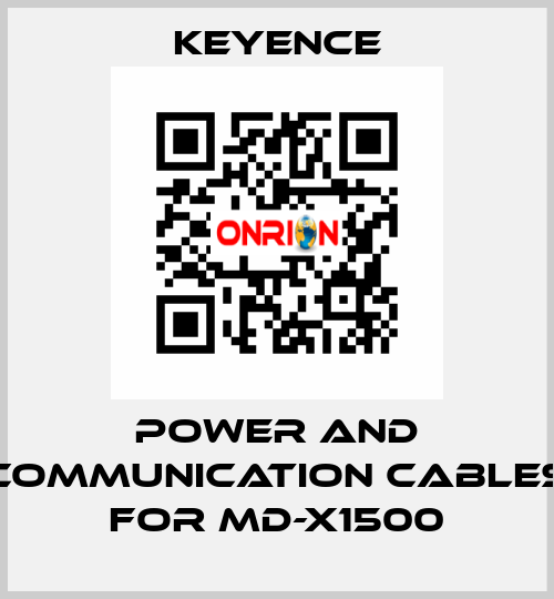 power and communication cables for MD-X1500 Keyence