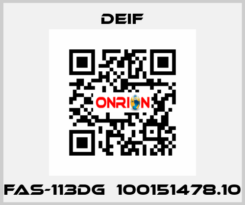 FAS-113DG  100151478.10 Deif