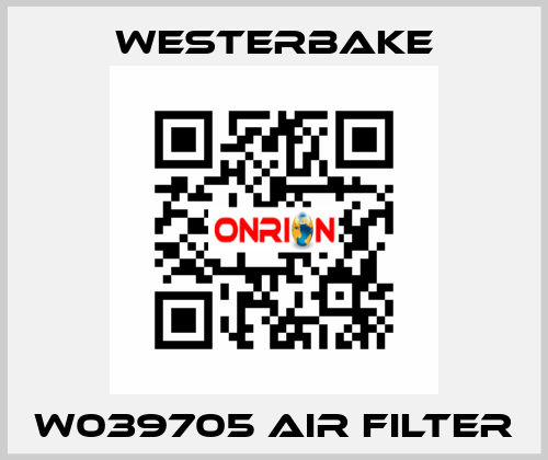 W039705 AIR FILTER Westerbake