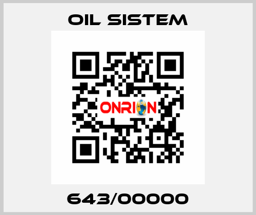 643/00000 Oil Sistem