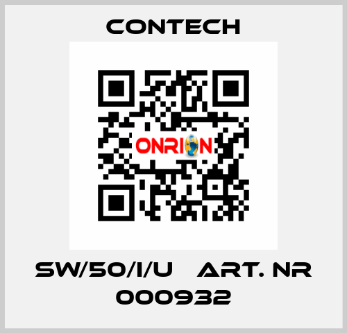 SW/50/I/U   Art. nr 000932 Contech