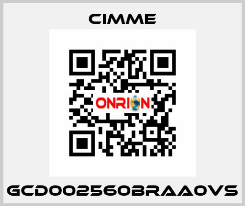 GCD002560BRAA0VS Cimme