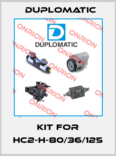 Kit for HC2-H-80/36/125 Duplomatic