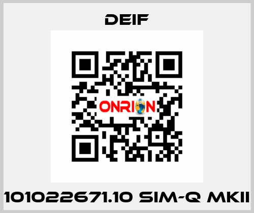 101022671.10 SIM-Q MKII Deif