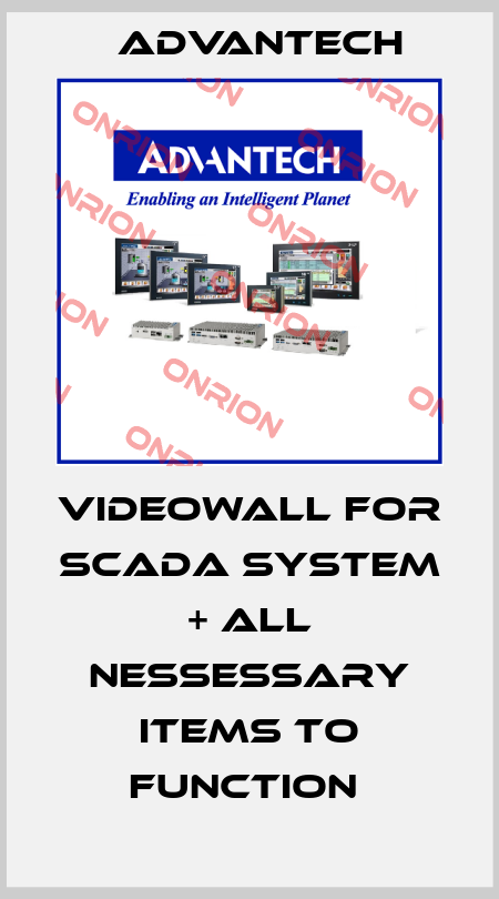 VIDEOWALL FOR SCADA SYSTEM + ALL NESSESSARY ITEMS TO FUNCTION  Advantech