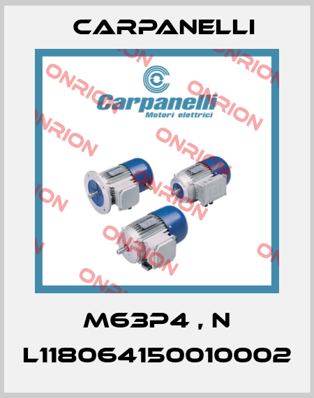 m63p4 , N L118064150010002 Carpanelli