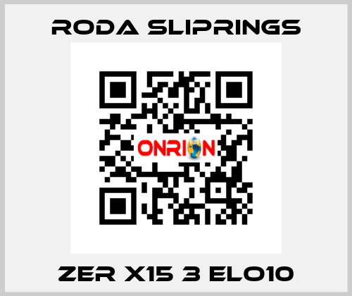 ZER X15 3 ELO10 Roda Sliprings