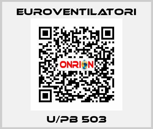 U/PB 503 Euroventilatori