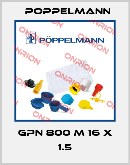GPN 800 M 16 X 1.5 Poppelmann
