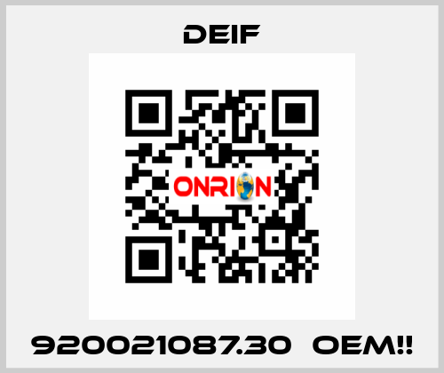 920021087.30  OEM!! Deif